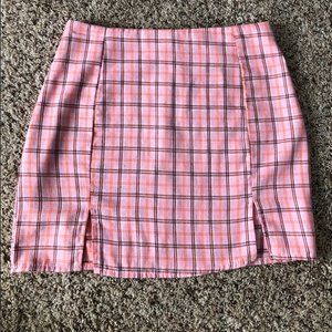 XS Plaid Mini Skirt